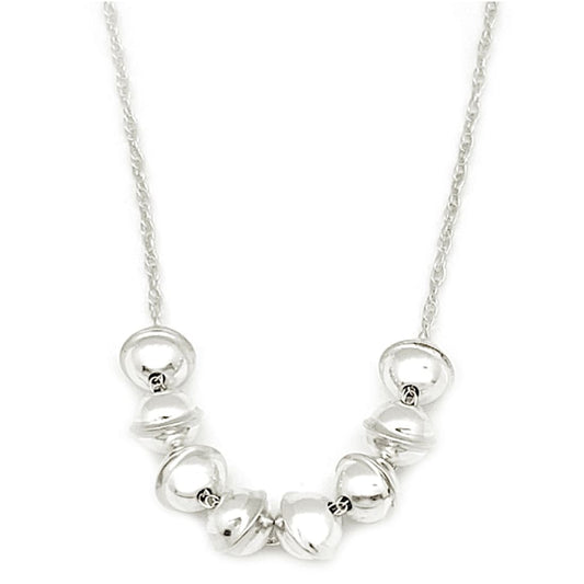 Navajo Pearls Bar Necklace Sterling Silver V. Johnson