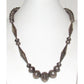 Old Pawn Handmade Navajo Pearls Necklace Stamped Saucer & Cones Beads Sterling