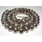 Early Navajo Pearls Necklace Hand Made Beads Sterling Silver 100g