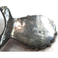 Vintage Navajo Kingman Turquoise Bracelet Sterling Silver Cuff V-Shaped Design