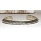 Navajo Carinated Hand Stamped Ingot Double Sided Cuff Bracelet Signed Native