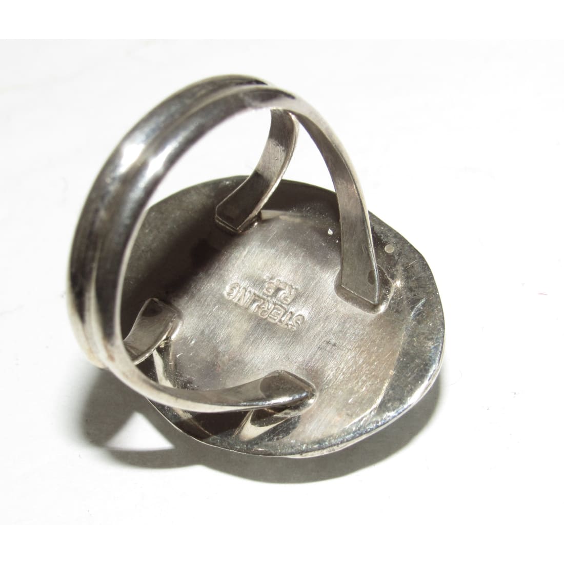 Navajo Blue Royston Turquoise Ring Size 10 Sterling Silver Signed