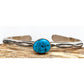 Vintage Navajo Kingman Turquoise Stacker Cuff Bracelet Sterling R Werito