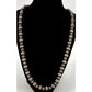 Vintage Navajo Pearls Necklace Graduated Saucer Beads Sterling Silver 22"L