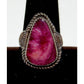 Navajo Purple Spiny Ring Size 8 Sterling Silver Native American Signed