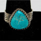 Navajo Kingman Turquoise Ring Sz 10 Sterling Silver Signed