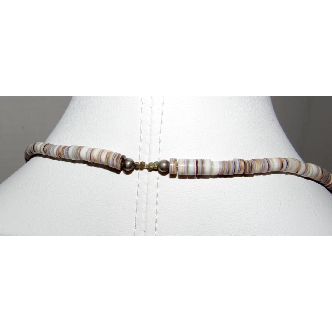 Vintage Navajo Turquoise Shell Heishi Bead Necklace