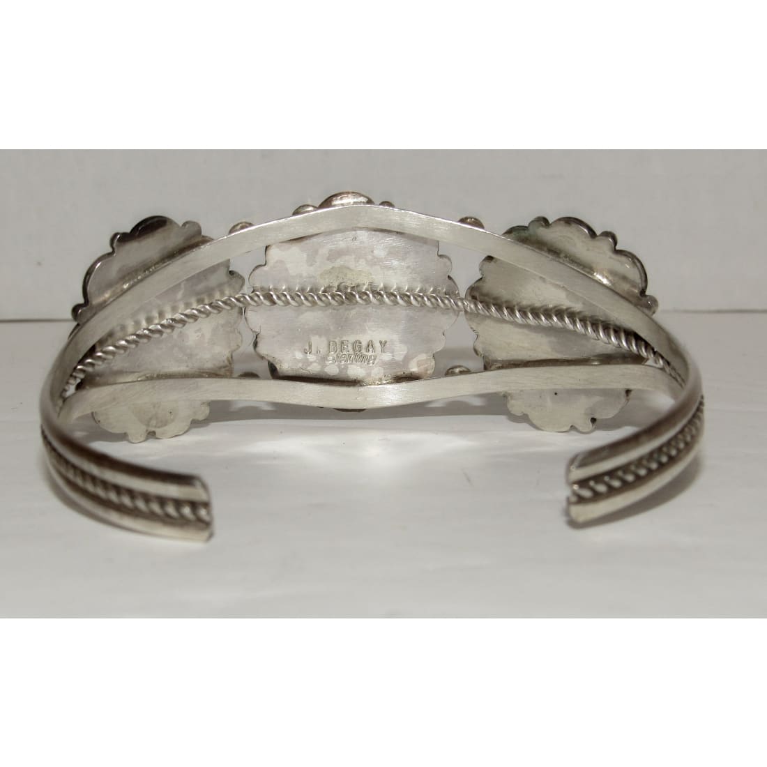 Navajo Royston Turquoise Sterling Cuff Bracelet Native American J Begay