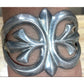 Early Navajo Sterling Silver Sand Cast Cuff Bracelet Vintage
