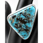 Navajo Ithaca Peak Turquoise Ring Adjustable Size Sterling Silver Adam Fierro