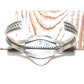 Navajo Pink Conch Heart Bracelet Sterling Silver Cuff Walter Vandiver