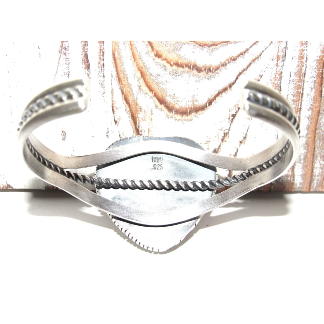 Navajo Pink Conch Heart Bracelet Sterling Silver Cuff Walter Vandiver