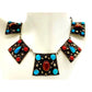 Vintage Mid-Century Mexican Silver Southwestern Revival Statement Necklace