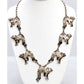 Vintage Navajo Kokopelli Squash Blossom Necklace Sterling Silver