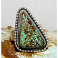 Navajo Number 8 Turquoise Ring Adjustable Size Sterling Silver S. Skeets
