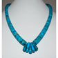 Santo Domingo Kingman Turquoise Heishi Necklace Lupe Lovato