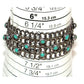 Rare Vintage Mexico 925 Sterling Silver & Turquoise Chainmail Set - Necklace & Bracelet
