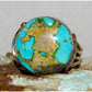 Vintage Navajo Royston Turquoise Men Ring Sz 13 Sterling Silver