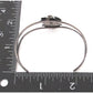 Old Pawn Navajo Coral Squash Blossom Cuff Bracelet Sterling Silver