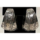 Vintage Navajo Large Statement Hoop Earrings Sterling Silver 1.5"