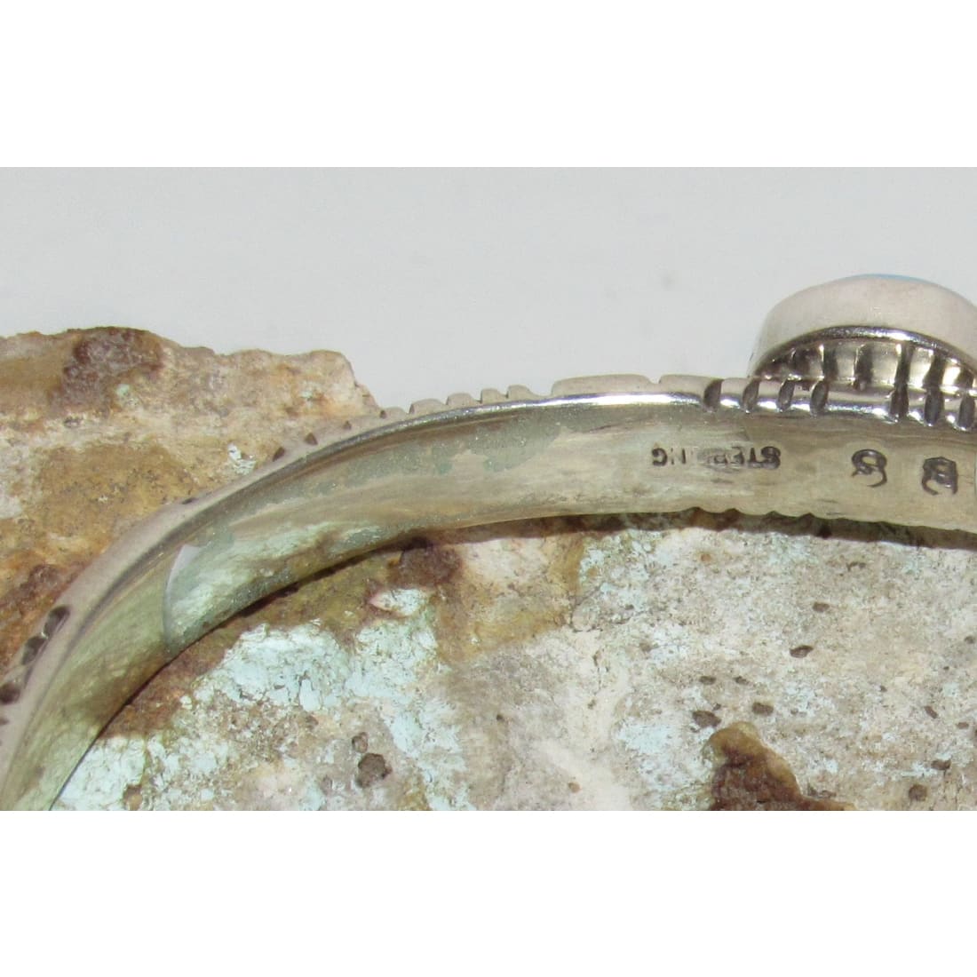 Navajo Golden Hills Turquoise Stacker Cuff Sterling Silver B. Short