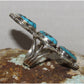 Massive Navajo Kingman Turquoise Ring Size 8.5 Sterling Native American Signed