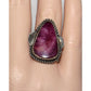 Navajo Purple Spiny Ring Size 8 Sterling Silver Native American Signed
