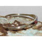 Zuni Inlay Turquoise Coral Bracelet Sterling Silver C. Weebothee Stacker