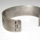 Navajo Monty Claw Tufa Cast Sterling Silver Cuff Bracelet
