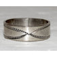 Vintage Navajo Band Ring Size 9.5 Sterling Silver Ingot Band Rob Cadman