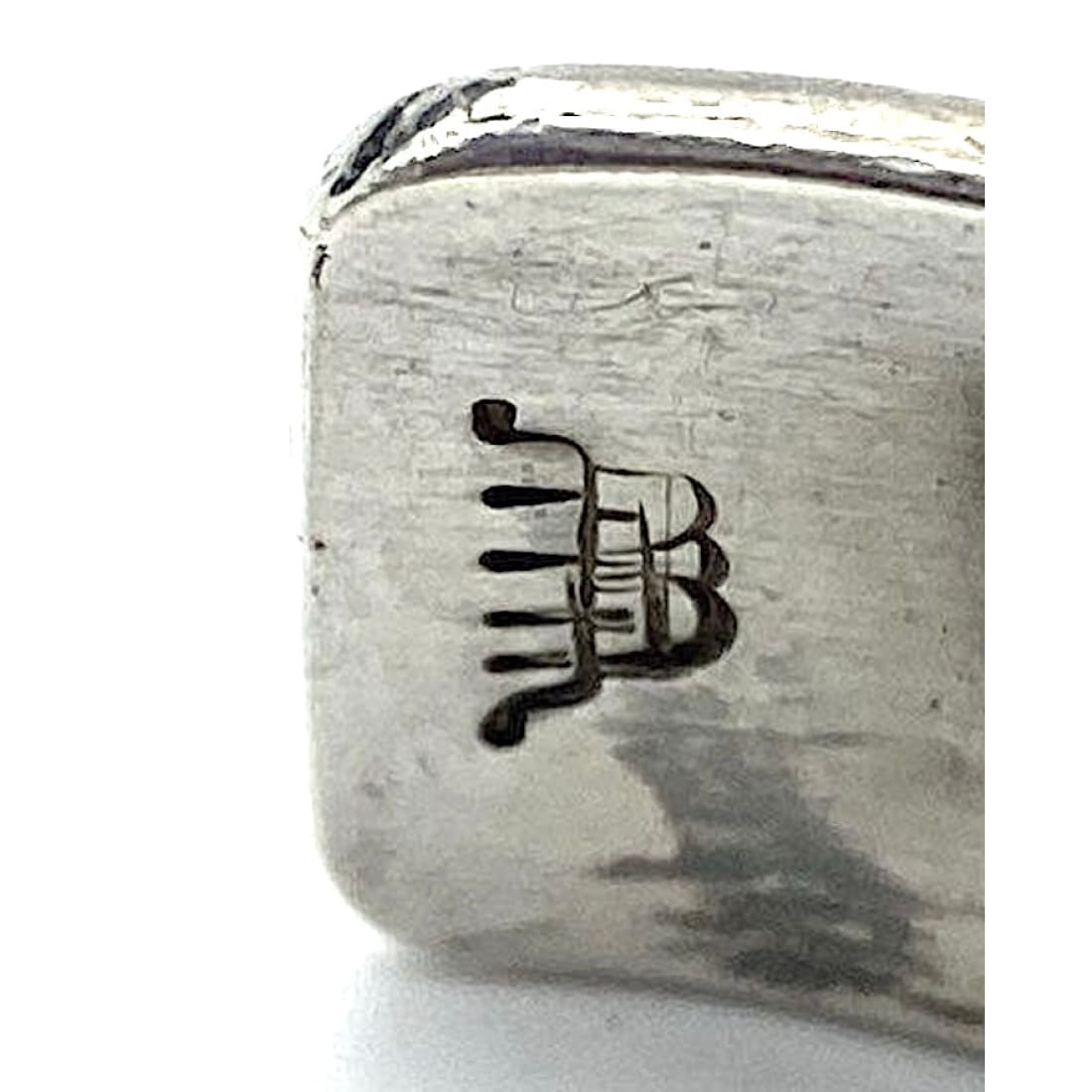 Vintage Hopi Manuel Hoyungowa Sterling Silver Cuff Bracelet 40g Native American