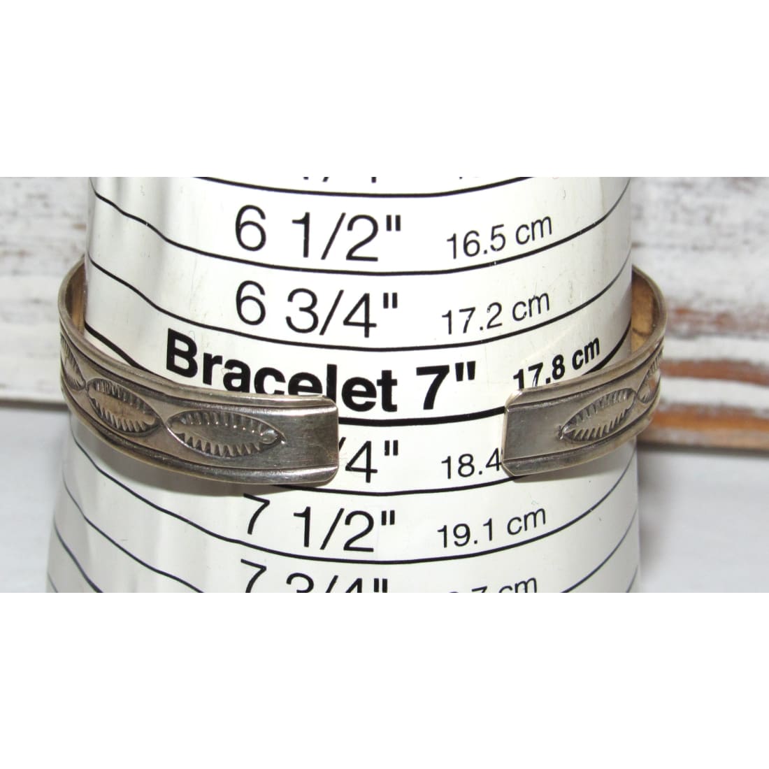 Vintage Navajo Blue Royston Turquoise Stacker Cuff Bracelet Sterling Silver