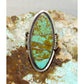 Navajo Number 8 Turquoise Inlay Ring Sz 8 Sterling Silver Steve Francisco