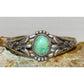 Navajo Royston Turquoise Stacker Cuff Sterling Hand Etched Bracelet B. Platero