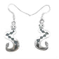 Navajo Snake Dangle Earrings Sterling Silver I. Gene