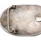 Vintage Hopi Hyson Naseyoma Sterling Silver Overlay Bighorn Ram Belt Buckle 4"