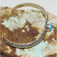 Navajo Golden Hills Turquoise Stacker Cuff Sterling Silver B. Short