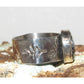Navajo White Buffalo Ring Sz 8 Sterling Silver Signed