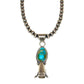 Navajo Pearls & Squash Blossom Pendant Royston Turquoise Sterling Silver
