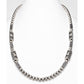 Vintage Navajo Pearls Necklace Rare Barrel Bench Beads Sterling Silver 24"