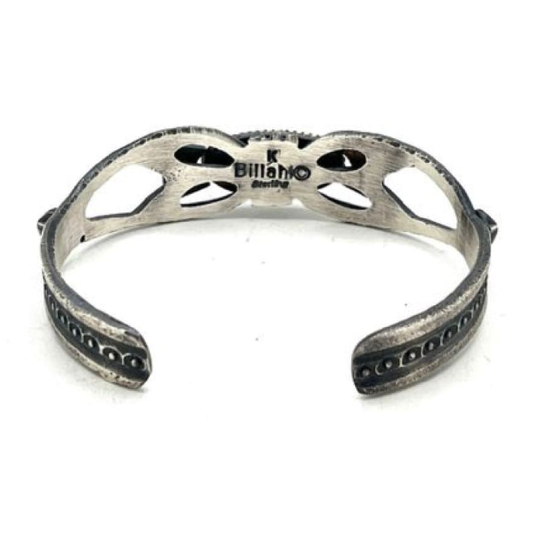 Navajo Golden Hills Turquoise Bracelet Sterling Silver K. Billah