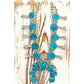 Navajo Squash Blossom Necklace Kingman Turquoise Necklace Sterling Silver