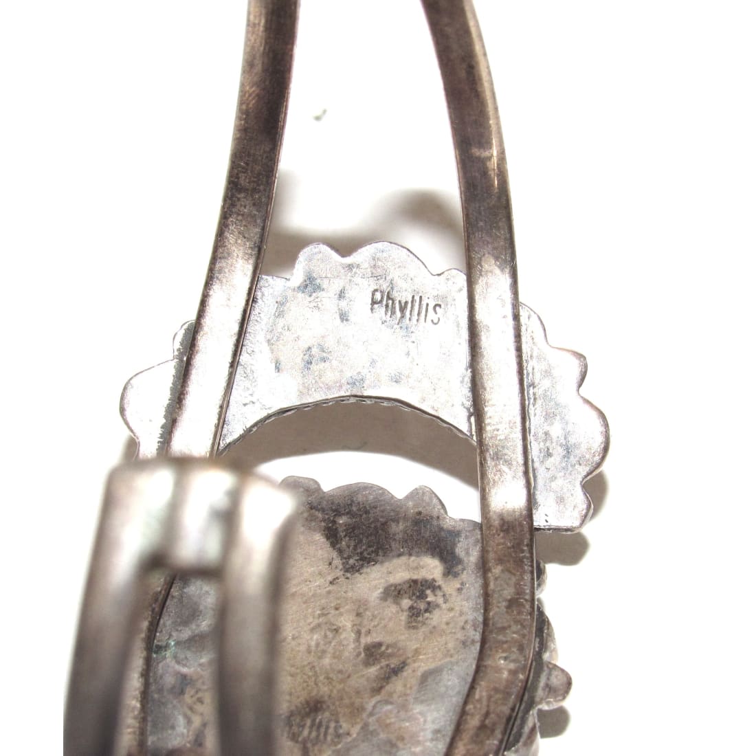 Vintage Zuni Cluster Cuff Bracelet Sterling Silver Phyllis Coonsis Turquoise Multi Stone