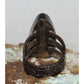 Vintage Navajo Blue Royston Turquoise Ring Size 10 Sterling Silver R Vandiver