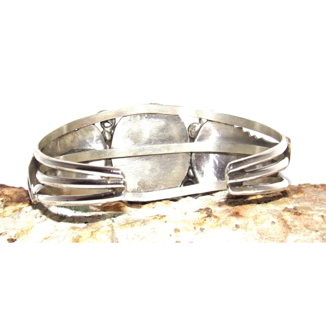 Navajo Royston Turquoise Sterling Cuff Bracelet Native American J Begay