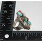 Navajo Turquoise Spiny MOP Cluster Ring Sz 8 Sterling Silver A. Bahe