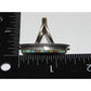 Navajo Number 8 Turquoise Inlay Ring Sz 7.5 Sterling Silver Steve Francisco