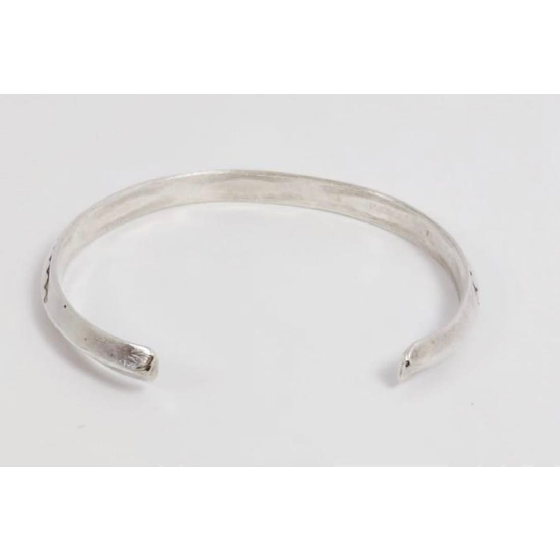 Old Pawn Navajo Carinated Stacker Cuff Bracelet Ingot Sterling Silver