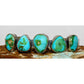 Navajo Royston Turquoise Sterling Stacker Cuff Bracelet Native American Signed