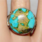 Vintage Navajo Royston Turquoise Men Ring Sz 13 Sterling Silver